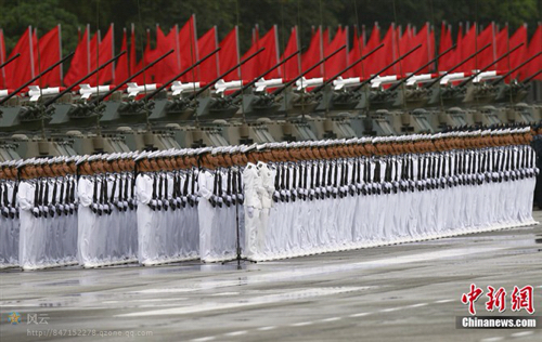 阅兵,那时的香港回归15周年,而我在海军方队第