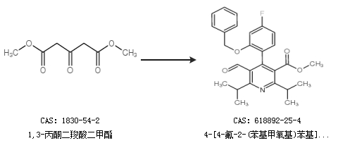 4-[4-氟-2-(苯基甲氧基)苯基]-5-甲酰基-2,6-