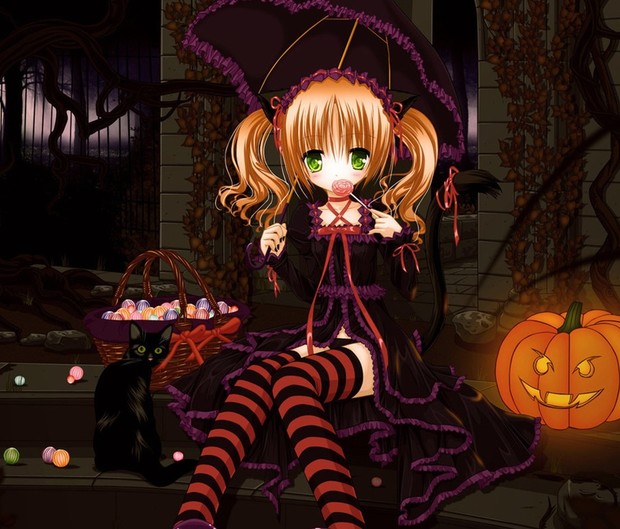 黄头发绿眼睛还有猫耳和尾巴的动漫人物是谁?