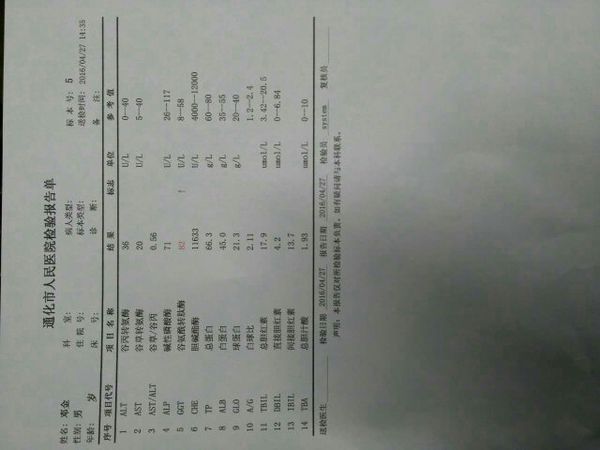 乙肝四五项超标，还有这个肝功检查箭头很多那个是戒酒前的检查，戒酒半个月后复查肝功只有一个高一点，请_360问答