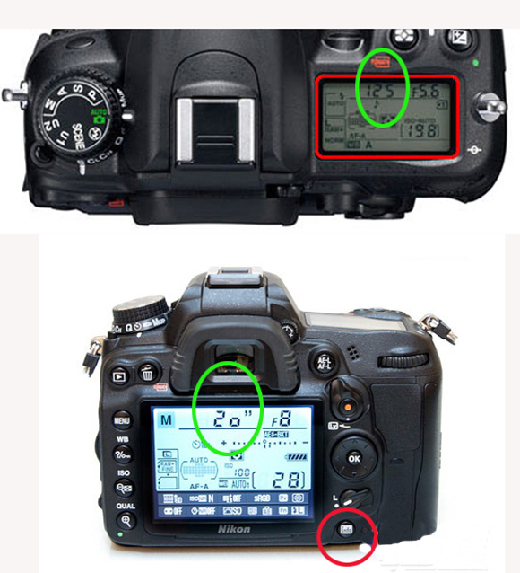 尼康d7000相机怎么在控制面板上看快门速度_