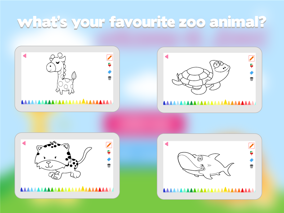 Zoo Animals: Coloring Pages截图3