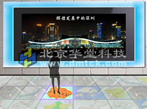 请问一些科技馆里的LED地面灯光互动效果是怎