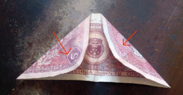 钱折心,人民币折心,怎么用钱叠心?折纸工艺品