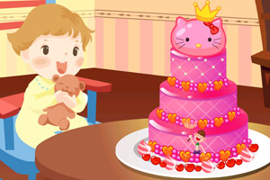 宝宝一岁生日蛋糕,宝宝一岁生日蛋糕小游戏,3