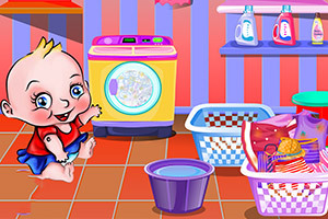 可爱宝贝洗衣服,可爱宝贝洗衣服小游戏,360小