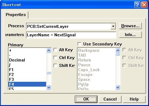 Protel99在PCB板设计时有没有换图层的快捷键