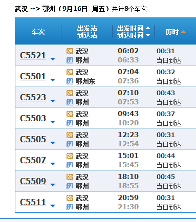 武汉回鄂州城铁一共有多少趟_360问答