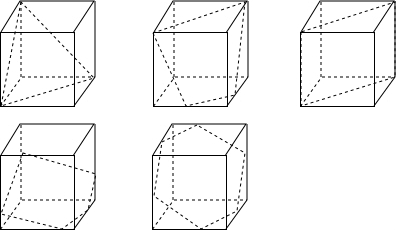 用一个平面去截一个正方体,截面不可能是下述哪些图形______(填写序号).①等边三角形,②等腰梯形,③长方形,④五边形,⑤六边形,⑥七边形._360问答