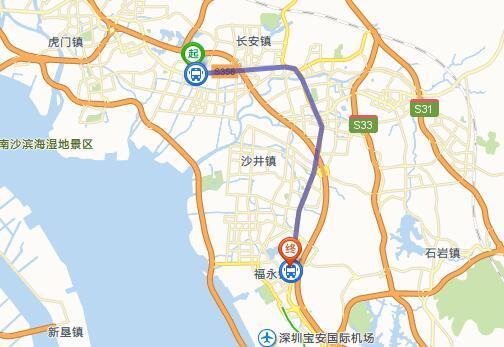 从长安汽车站坐公车到福永汽车站要多少钱?多