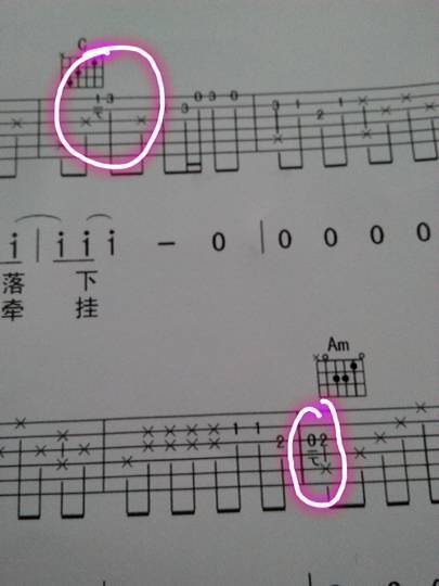 吉他谱上这种符号是什么意思 怎样弹奏_360问