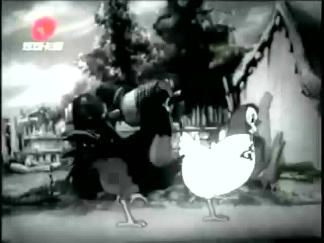 《谢谢小花猫》1950年的怀旧黑白动画片