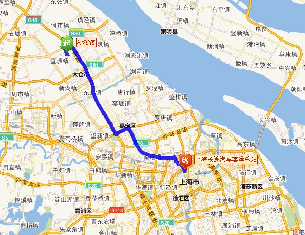 太仓沙溪到上海汽车总站还有多远_360问答