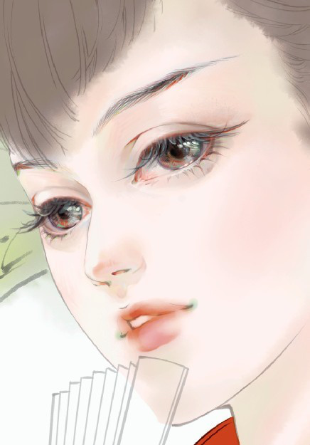 求图。古风手绘、漫画的。睡觉的和坐在一起喝