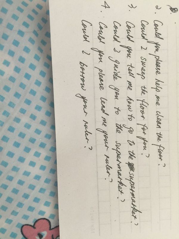 八年级英语 根据图片内容以及学习过的could i