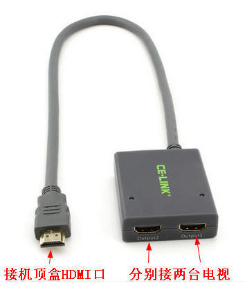 有线电视,带机顶盒的,怎么带两台电视啊_360问