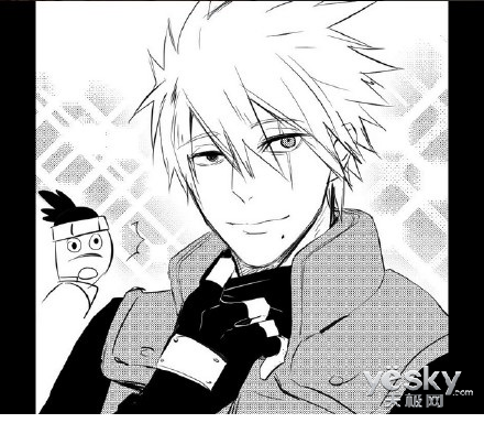 求动漫火影卡卡西图片,要简单点的,因为我新手