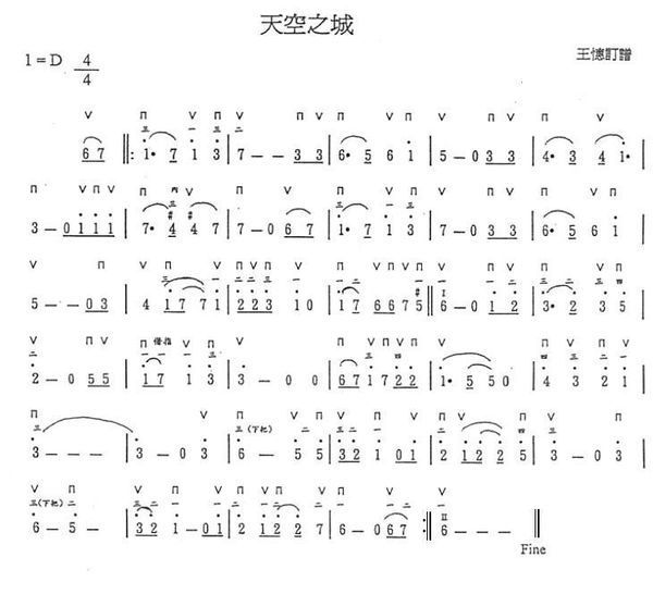 天空之城怎么用复音24孔口琴吹?_360问答