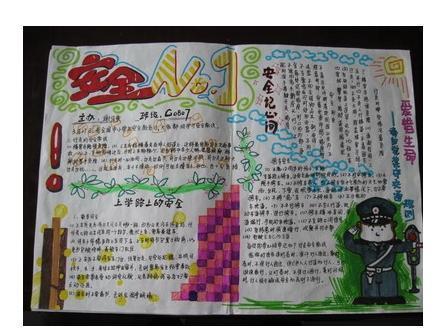 二年级安全手抄报怎么画_360问答