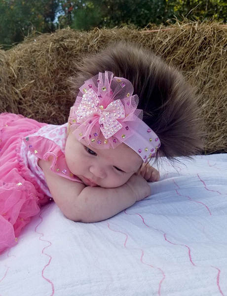 婴儿头发向上生长