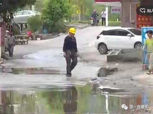 惠州河南岸湖山村污水横流8个 旁边楼盘施工堵了水渠?