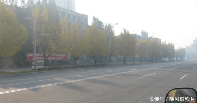 朝鲜之旅 男人流行这样的发型, 平壤马路非常宽敞
