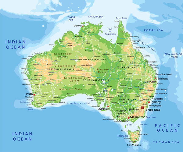世界地图澳大利亚_360问答