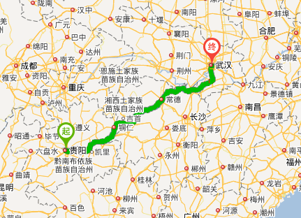 贵阳到武汉高速有多少公里_360问答