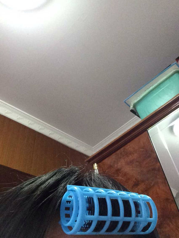 卷发筒没有魔术贴根本卷不起来啊…求详细过程