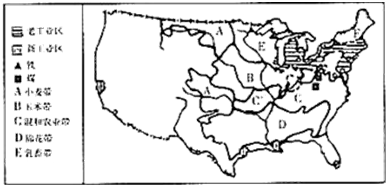 本土图,完成13~14题.13.与我国京津唐工业区相