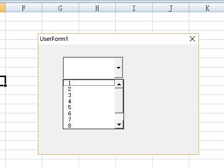 Excel VBA窗体控件中的复合框怎么显示sheet