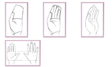 动漫人物的手怎么画 图片图片图片_360问答