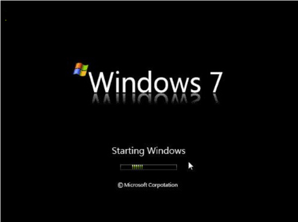 windows7开机总是卡在正在启动windows7界面