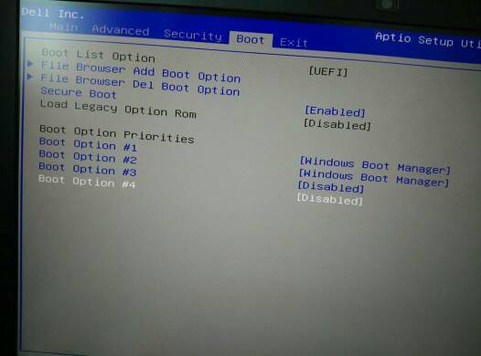 戴尔笔记本biss启动项应该怎么排列才是正常的