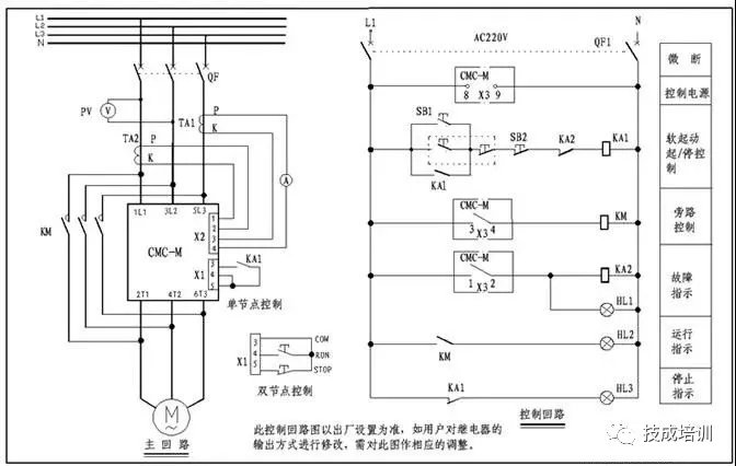 常用软启动器接线方法-变频器-工控课堂 - www.gkket.