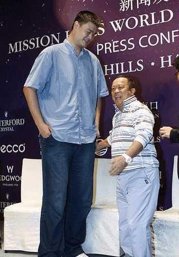 谁和姚明合影都很尴尬,杨幂最聪明,一个办法显