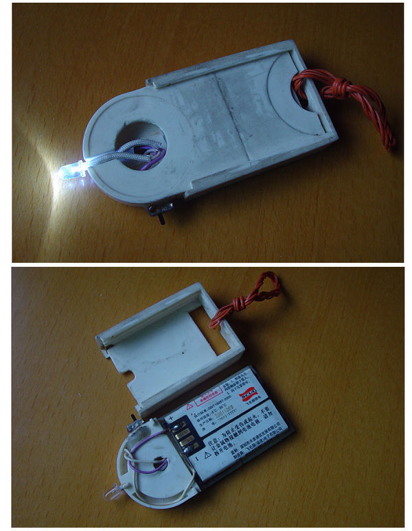 使用废旧手机电池制作LED手电的制作方案_3