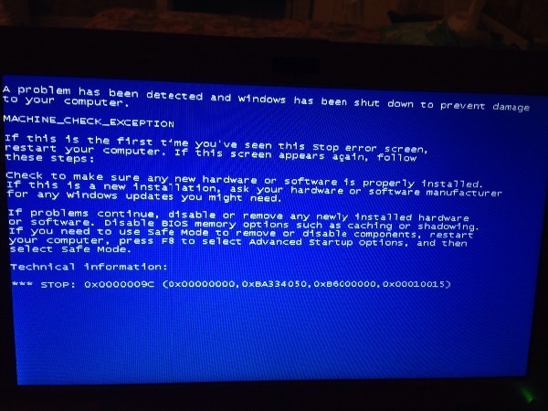 笔记本电脑死机 变成蓝屏 出现一堆英文_360问