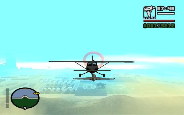 侠盗飞车圣安地列斯自由落体那关杀手的飞机怎