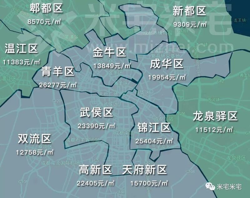 全国重点城市房价地图出炉 青岛均价20710元\/㎡