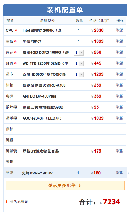 D游戏,效果全开,I7配置,性价比高,各硬件性能发