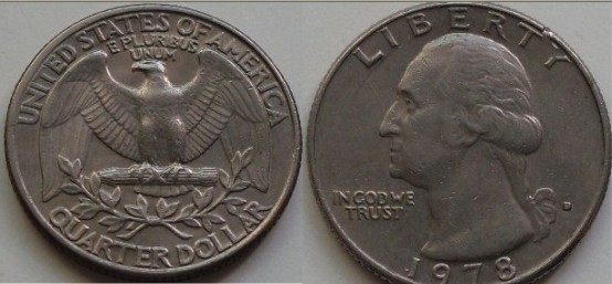 1997年美国二十五美分的硬币值钱吗_360问答