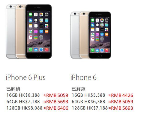 京东的苹果6\/64g手机比香港的贵多少?_360问