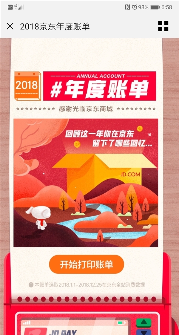 你剁手了多少?京东发布2018年度账单:新增最