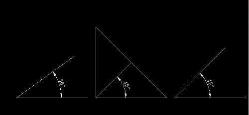 求CAD做图,画角度怎么画,比如45度,36度,反正