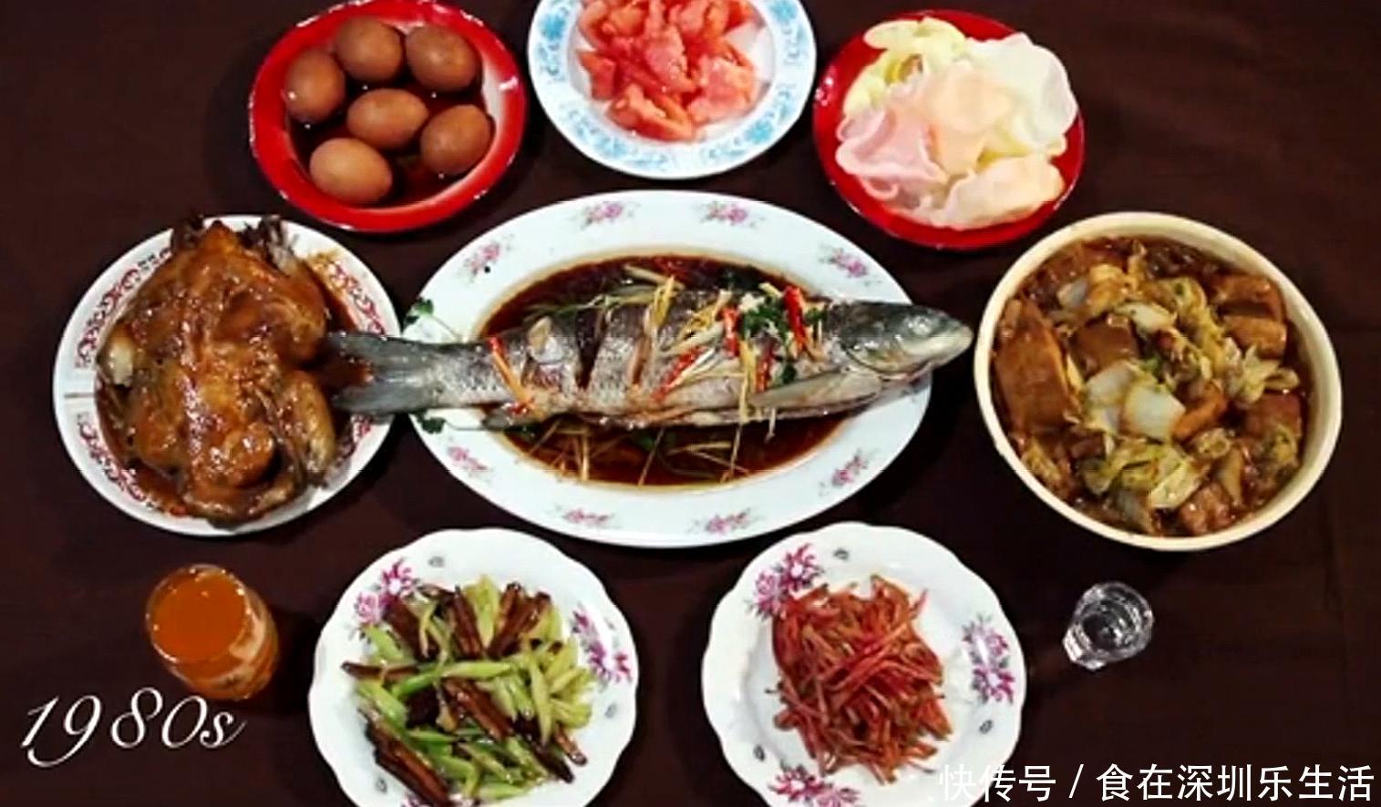家的味道,5张图看完40年来中国人年夜饭的变迁