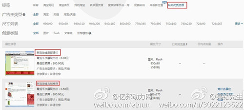 阿里布局流量端口 新浪微博钻展价格曝光_360