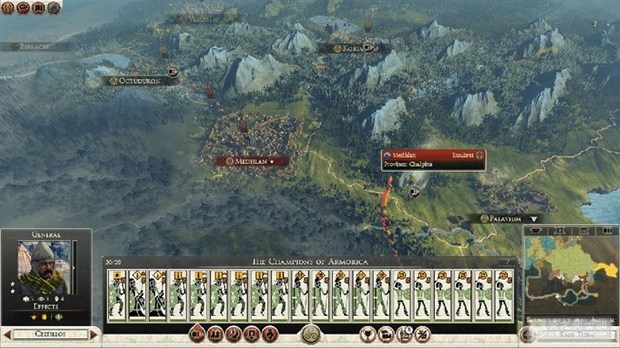 罗马2全面战争怎么设埋伏?吸引电脑中埋伏的