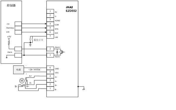 求单相电机正反转(带正反两个方向的限位)接线