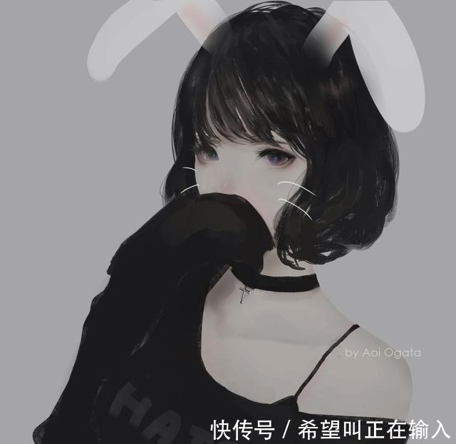 P站画师Aoi Ogata暗黑系少女头像欣赏
